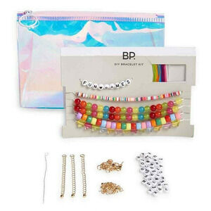 Nordstrom DIY Initial Name Message Bead Bracelet Kit Gift Pouch